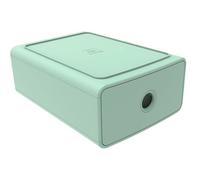 Exacompta - Ref. 315480D - 1 módulo de clasificación Tiny Box 1 cajón Autentik superponible - Dimensiones exteriores: profundidad 19 x ancho 26,5 x 10 cm - Verde salvia