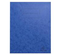 Exacompta - Ref. 32122E - Paquete de 10 protectores de cuaderno de 17 x 22 cm en tarjeta brillante auténtica con campo de inscripción, ideal para la escuela, colegio, universidades, color azul