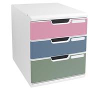 Exacompta - Ref. 325303D - Modulo A4 Autentik - Módulo de clasificación de 3 cajones para documento A4+ - Dimensiones exteriores: Prof. 35 x 28,8 x 32 cm de ancho