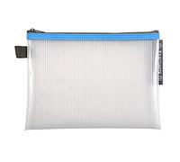Exacompta - Ref. 34140E - 1 bolsa con cremallera ZIP, de polipro flexible y resistente para guardar suministros y accesorios de belleza, tamaño A5, 5 colores aleatorios