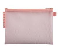 Exacompta - Ref. 37140E - Paquete de 3 fundas EVA con cremallera de plástico blando, tamaño A5, para guardar suministros y accesorios de belleza, 3 colores surtidos