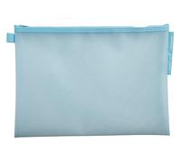 Exacompta - Ref. 37150E - Paquete de 3 fundas EVA con cremallera de plástico blando, tamaño A4, para guardar suministros y accesorios de belleza, 3 colores surtidos