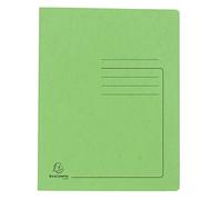 Exacompta - Ref. 39985E - Cartón de 25 camisas impresas Iderama en tarjeta brillante de 355 g/m², camisa certificada FSC®, tamaño 24 x 32 cm para documentos A4, color tilo