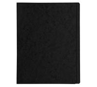 Exacompta - Ref. 39991E - Cartón de 25 camisas impresas Iderama en tarjeta brillante de 355 g/m², camisa certificada FSC®, tamaño 24 x 32 cm para documentos A4, color negro