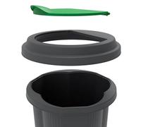 Exacompta - Ref. 44214D - 1 cubo de basura TRI-BIN clasificación especial - Gran capacidad 50 litros - Dimensiones 43 x 43 x 54 cm - Tapa extraíble, antivuelco - Color: negro