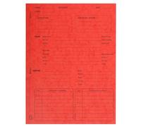 Exacompta - Ref. 445105E - Caja de 5 paquetes de 25 carpetas de procedimiento, en tarjeta brillante de 265 g/m2, dimensiones 25 x 32 cm para documentos en formato A4, color rojo