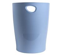 EXACOMPTA - Ref. 45309D - Juego de 8 cestas de papel ECOBIN BeeBlue con asas - Volumen 15 litros - Dimensiones 26,3 x 26,3 x 33,5 cm - Para oficina o hogar - Color azul claro