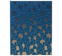 Exacompta - Ref. 47986E -1 Libro de oro NeoDeco - Libro de boda y cumpleaños - Gran formato vertical 27 x 22 cm - Cobertura de efecto brillante - Rebanada de oro - 100 páginas blancas lisas - Color