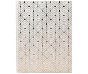 Exacompta - Ref. 47987E - 1 libro de visitas NeoDeco - Libro de invitados para boda, cumpleaños, gran formato vertical 27 x 22 cm, cobertura de efecto brillante, rebanada dorada, 100 páginas blancas