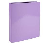 Exacompta - Ref. 51565E - Cartón de 10 archivadores 4 anillas en D 25 mm, parte trasera 40 mm, color negro - Dimensiones exteriores 31,5 x 27 cm - Tamaño A4 - Color morado