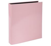 Exacompta, ref. 51566E - Archivador de 4 anillas en D de 25 mm, exterior plastificado y forro negro, Aquarel, 315 x 270 mm (dimensiones exteriores), formato de archivo A4, rosa