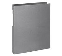 Exacompta - Ref. 51654E - Cartón de 10 archivadores rebobinados rígidos Teksto - 4 anillos redondos diámetro 30 mm - Parte trasera 40 mm - Dimensiones exteriores 32 x 26 cm - Tamaño A4 - Color gris