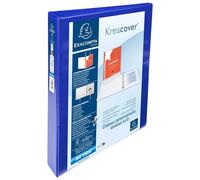 Exacompta - Ref. 51826BE - Cartón de 10 archivadores personalizable 3 bolsillos - 2 anillos en D de 25 mm - Espalda 47 mm - Dimensiones exteriores: 32 x 27,7 cm - Tamaño A4 Maxi - Azul