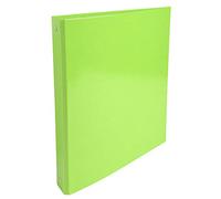 Exacompta - ref. 519297E Iderama - Caja de 10 archivadores rígidos, 4 anillas redondas, diámetro 30 mm, parte trasera de 40 mm, dimensiones externas: 32 x 26 cm, tamaño A4, color verde anís