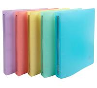 Exacompta - Ref. 51970E - Cartón de 15 archivadores Chromaline - 4 anillas redondas de diámetro 30 mm - Parte trasera 40 mm - Dimensiones exteriores: 32 x 26,8 cm - Tamaño máximo A4 - Surtido