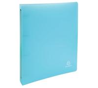 Exacompta - Ref. 51972E - Caja de 15 archivadores Chromaline (4 anillas redondas, diámetro 30 mm, parte trasera de 40 mm, dimensiones 32 x 26,8 cm, tamaño A4 Maxi - Azul pastel