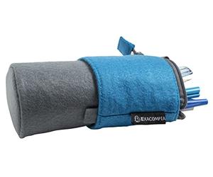 EXACOMPTA - Ref. 52650E - Caja de 6 Kits para lápices Teksto - Fabricado en Fieltro RPET (obtenido reciclando Botellas de plástico) - Dim 17 x 13 cm