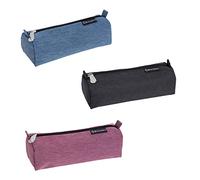 Exacompta - Ref. 52780E - 1 Estuche Redondo Denim 500 - Hecho de poliéster Extra residente Totalmente Forrado - con Fondo Plano - Colores aleatorios Azul Vaquero, Negro Vaquero o Rosa Jeans