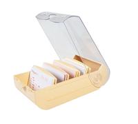 Exacompta - Ref. 5349623D - Caja de 8 unidades de aprendizaje BUNNYBOX A7 Aquarel - Dimensiones 25 x 13,2 x 8,5 cm - Capacidad hasta 900 tarjetas en formato A7-4 colores surtidos