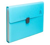 Exacompta - Ref. 55299E - 1 Clasificador de maleta Pop'N Co - Cubierta de PP reciclado e interior de PP - Parte trasera extensible - Cierre con botón a presión - 13 compartimentos - Dim 33 x 25 cm