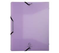 Exacompta - Ref. 56279E - 1 clasificador de 3 solapas de polipropileno Kreacover Pastel - A4 - Colores surtidos