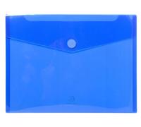 Exacompta - Ref. 56422E - Caja de 50 sobres con cierre de y solapa - de polipropileno suave - Tamaño de una bolsa: 24 x 31,5 cm - Tamaño A4 - Color azul