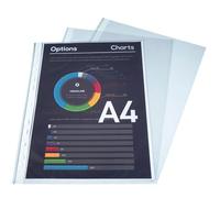 Exacompta - Ref. 59110E - Caja de 500 bolsas perforadas premium de polipropileno granulado, grosor 8/100ª - Perforación universal de 11 agujeros - Tamaño A4 - Incoloro