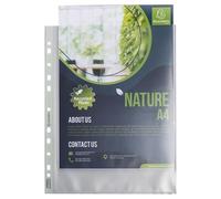 Exacompta - Ref. 5995E - Bolsa de 50 bolsas perforadas A4 Maxi FOREVER - Polipropileno granulado reciclado - Grosor 9/100 - Dimensiones: 23 x 30,5 cm - Cristal translúcido
