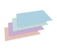 Exacompta - Ref 60196D - Colección Aquarel - Alfombrilla de escritorio - 585 x 385 mm de tamaño, cartón con revestimiento de película de plástico para mayor durabilidad, compatible con ratón, color