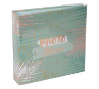 EXACOMPTA - Ref. 62222E - Cartón de 2 álbumes de Fotos con Bolsillos Pastel Tropic - 200 Fotos de 10 x 15 cm - 100 páginas - Tamaño 22,5 x 32,5 cm - Impreso con un Marcado Rosado en la Portada