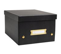 Exacompta - Ref. 62251E - Caja de almacenamiento con 5 cajas de almacenamiento Neo Deco - Se entrega en plano - fácil de montar gracias a los botones a presión - Tamaño A5 - Dimensiones 20 x 26 x 15