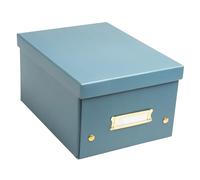 Exacompta - Ref. 62253E - Caja de almacenamiento con 5 cajas de almacenamiento Neo Deco - Se entrega en plano - fácil de montar gracias a los botones a presión - tamaño A5 - Dimensiones 20 x 26 x 15