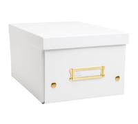 Exacompta - Ref. 62258E - Caja de almacenamiento con 5 cajas de almacenamiento Neo Deco - Se entrega en plano - Fácil de montar gracias a los botones a presión - Tamaño A5 - Dimensiones 20 x 26 x 15