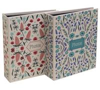 Exacompta - Ref. 65005E - Caja de 12 álbumes de fotos mini con bolsillos (tapa dura), 60 fotos, 10 x 15 cm, 60 páginas, formato de 14 x 16,5 cm, 2 imágenes