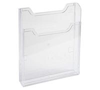 Exacompta - Ref 65058D - Caja expositora de pared (40 x 160 x 165 mm, profundidad de sección de 26 mm, apto para documentos A5 verticales y literaturas, compartimento único), transparente