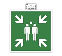 Exacompta - Ref 67005E - Señal autoadhesiva de señalización de empresa - Señal de punto de montaje - 20 cm de tamaño - Señalización esencial para empresas, negocios y necesidades comerciales