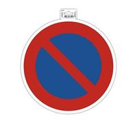 Exacompta - Ref 67011E - Señal autoadhesiva de señalización de empresa - No Parking Here - 30 cm de tamaño - Señalización esencial para empresas, negocios y necesidades comerciales