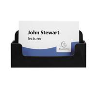 EXACOMPTA - Ref. 71014D - 1 dispensador de tarjetas de visita - 1 compartimento de profundidad de 18 mm para 50 tarjetas de visita - Dimensiones: Prof.3,4 x 10,2 x Alto, 4,7 cm, color negro