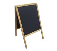 Exacompta - Ref. 81250D - 1 caballete StopTrottoir de pie 53 x 90 cm, pizarra de tiza o fieltro tiza, plegable, para interior o exterior - para promoción menú bar café restaurante