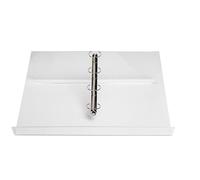 Exacompta - Ref. 81458D - 1 atril de mesa, caballete, con 4 anillas extraíbles, para documentos A4, compatible con A3. Dimensiones: Prof 52 cm x ancho 32,6 cm x alto 14,8 cm