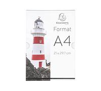 Exacompta - Ref. 84858HD - 1 soporte visual vertical de pared A4 - Cristal