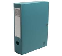 Exacompta - Ref. 89370E - Cartón de 6 cajas archivadoras con cierre a presión Skandi - de PP reciclado rígido - espalda 8 cm - dim 25 x 33 cm - PP reciclado Skandi - para A4 - colores surtidos