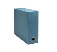 Exacompta - Ref. 89603E - 1 caja de transferencia Office By Me - Espalda 90 mm - ojal de agarre dorado - Dimensiones: 25,5 x 9 x 34 cm - etiqueta adhesiva incluida - color azul pato - Se entrega