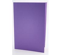 Exacompta - Ref FS250-50-MVEZ - Guildhall - Carpeta de corte cuadrado, 250 g/m², peso medio, 349 x 242 mm, A4 y folio, aprox. 100 hojas, certificado Blue Angel - Malva, paquete de 50