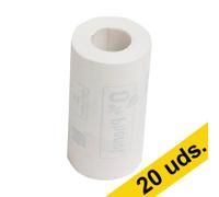 Exacompta Rollo para caja registradora 57x30x8 blanco térmico (20 unidades)