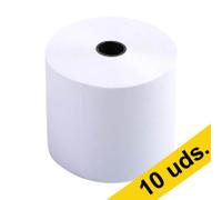 Exacompta 40592E - Rollo de papel para calculadora (10 unidades), color blanco