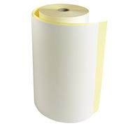 Exacompta - Rollos para máquina Telex (6 rollos por paquete) - 210 mm de ancho x 70 m de largo, papel químico autocopiado de 3 capas, núcleo de 25 mm, apto para uso en máquinas Telex