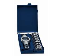 Exact 70418 Eventus - Juego de cojinetes de roscar HSS (M3-M12, con maletín de 25 x 9 cm)