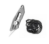 Exacto Cutter Profesional,Cúter Universal,Cuchillo Utilitario,con Aleación de Titanio TC4 y 5 Cuchillas de Acero SK5,Cuchillo para Cartones,Arte y Manualidades (Lavado a la piedra)