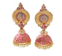 Exaggerated Golden Tassel Bohemian Earrings, Retro Ethnic Palace-Inspired Long Drops For Women, One Size, Acetato, Sin gemas.
